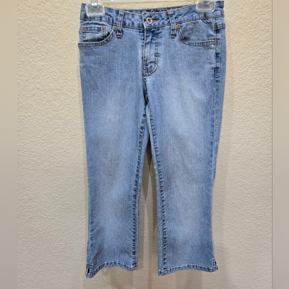 Angels Light Blue Cropped Women's Jeans